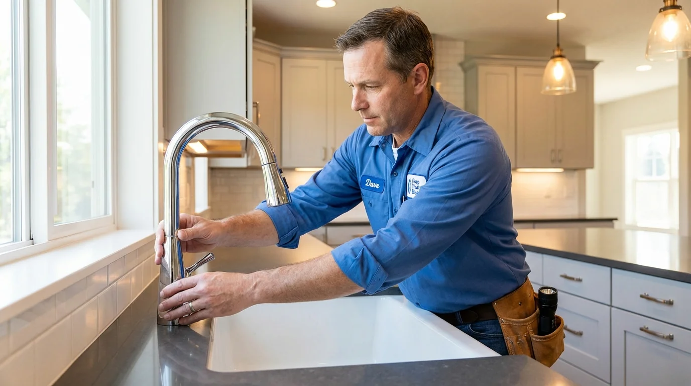 Kitchen faucet installation by Johns Plumbing LLC in North Hollywood